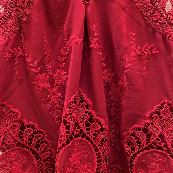 Altar’d State burgundy sleeveless shirt. - Picture 2 of 6